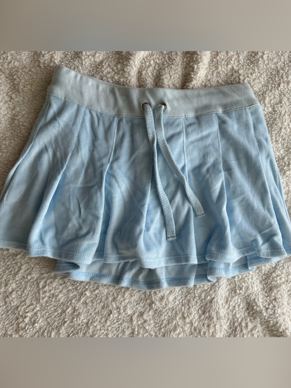 Micro pleated Terry velour Skort